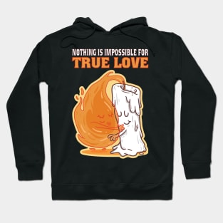 true love is right love. love with pink glasses Hoodie